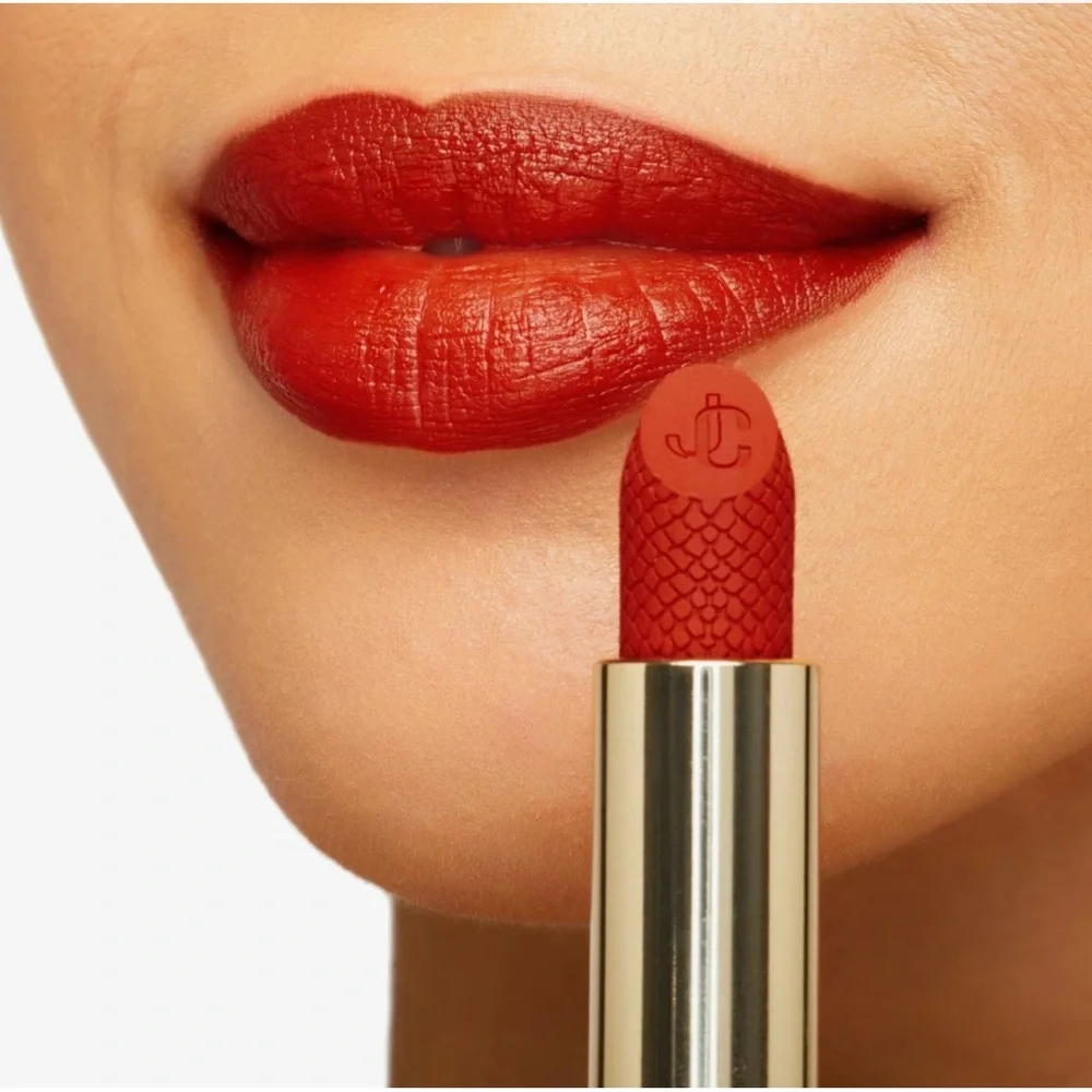 💎 Jimmy Choo 013 Red Attraction Matte Lip Colour Seduction Collection